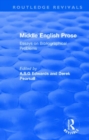 Middle English Prose : Essays on Bibliographical Problems - Book