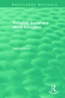 Personal, Social and Moral Education - Book
