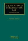 Adjudication in Construction Law - Book