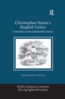 Christopher Smart's English Lyrics : Translation in the Eighteenth Century - Book
