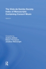 The Viola da Gamba Society Index of Manuscripts Containing Consort Music : Volume II - Book