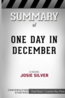 Summary of One Day in December : A Novel: Conversation Starters - Book