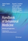 Handbook of Behavioral Medicine : Methods and Applications - eBook