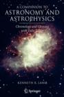 A Companion to Astronomy and Astrophysics : Chronology and Glossary with Data Tables - Book