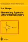 Elementary Topics in Differential Geometry - Book