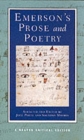 Emerson's Prose and Poetry : A Norton Critical Edition - Book