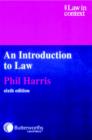 An Introduction to Law - Book