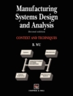Manufacturing Systems Design and Analysis - Book