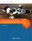 Effective Legal Research - Book
