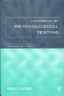 Handbook of Psychological Testing - Book