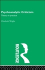 Psychoanalytic Criticism - Book