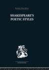 Shakespeare's Poetic Styles : Verse into Drama - Book