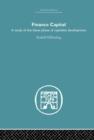 Finance Capital : A study in the latest phase of capitalist development - Book