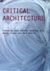 Critical Architecture - Book