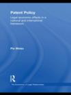 Patent Policy : Legal-Economic Effects in a National and International Framework - Book