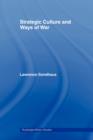 Strategic Culture and Ways of War - Book