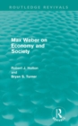 Max Weber on Economy and Society (Routledge Revivals) - Book