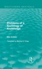 Problems of a Sociology of Knowledge (Routledge Revivals) - Book
