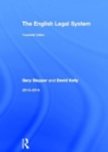 The English Legal System : 2013-2014 - Book