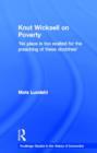 Knut Wicksell on the Causes of Poverty and its Remedy - Book