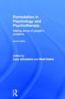 Formulation in Psychology and Psychotherapy : Making sense of people's problems - Book