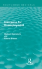Insurance for Unemployment (Routledge Revivals) - Book