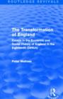 The Transformation of England (Routledge Revivals) : Essays in the economic and social history of England in the eighteenth century - Book