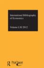 IBSS: Economics: 2012 Vol.61 : International Bibliography of the Social Sciences - Book