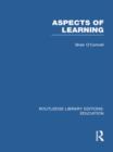 Aspects of Learning (RLE Edu O) - Book