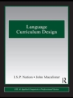 Language Curriculum Design - Book