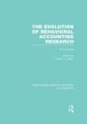 The Evolution of Behavioral Accounting Research (RLE Accounting) : An Overview - Book