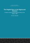 The English Poor in the Eighteenth Century : A Study in Social and Administrative History - Book