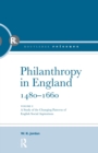 Philanthropy in England, 1480 - 1660 : A study of the Changing Patterns of English Social Aspirations - Book