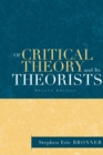 Of Critical Theory and Its Theorists - Book