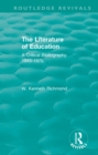 The Literature of Education : A Critical Bibliography 1945-1970 - eBook