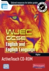 WJEC GCSE English and English Language Higher Active Teach CD-ROM - Book