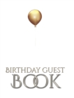 birthday Guest book gold ballon Elegant Stylish : gold ballon birthday Guest book 8x10 - Book