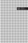 Checkered II Pattern Composition Notebook, Stylish Portable Write-In Journal, 144 Sheet (A5) Gray Cover - Book