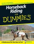 Horseback Riding For Dummies - Book