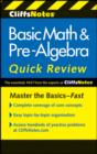 CliffsNotes Basic Math and Pre-Algebra Quick Review: 2nd Edition - Book