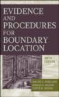 Evidence and Procedures for Boundary Location - eBook