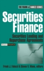 Securities Finance : Securities Lending and Repurchase Agreements - Book