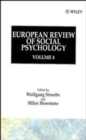 European Review of Social Psychology, Volume 4 - Book