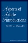 Aspects of Article Introductions - Book
