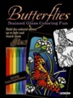 Butterflies Stained Glass Coloring Fun - Book