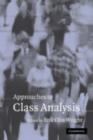 Approaches to Class Analysis - eBook