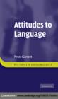 Attitudes to Language - eBook