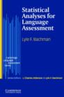 Statistical Analyses for Language Assessment Book - Book