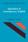 Apposition in Contemporary English - Book