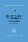 Multivalent Functions - Book